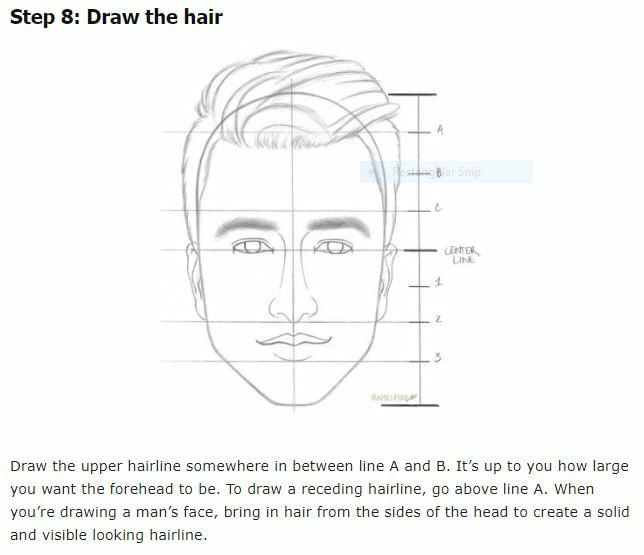 How to draw a face in 8 steps